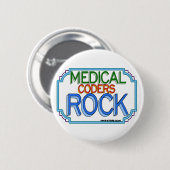 Medical Coders Rock Ronde Button 5,7 Cm (Voorkant /achterkant)