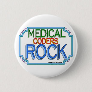 Medical Coders Rock Ronde Button 5,7 Cm