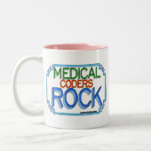 Medical Coders Rock Tweekleurige Koffiemok (Links)
