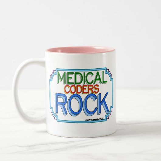 Medical Coders Rock Tweekleurige Koffiemok (Links)