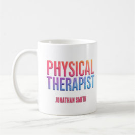 Medical Colorful Typography Physical Therapy Gift Koffiemok