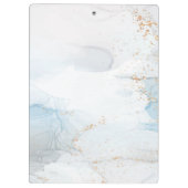 Medical Copper Caduceus Roos Gold Luxe Marble Klembord (Achterkant)