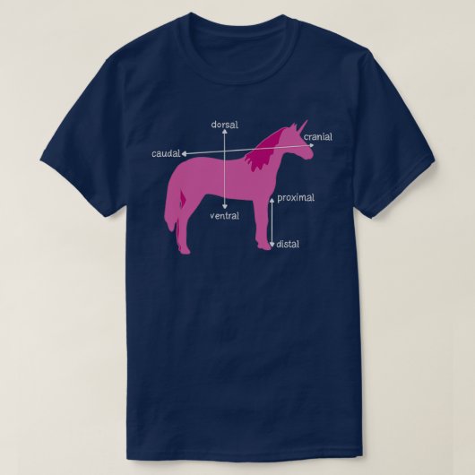Medical Dimensions Explained On A Unicorn T-shirt (Design voorkant)