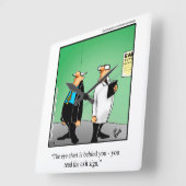 Medical/Doctor Humor Wall Clock Gift Vierkante Klok (Hoek)