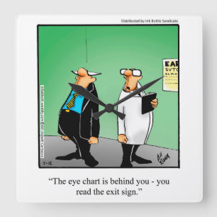 Medical/Doctor Humor Wall Clock Gift Vierkante Klok