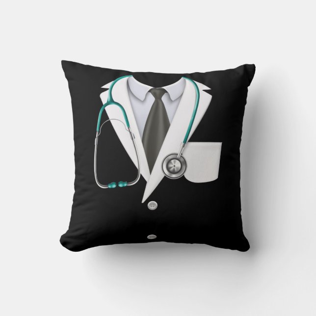 Medical Doctor Lab Coat Kussen (Voorkant)