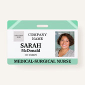Medical Doctor Nursing Aged Care Security Photo ID Badge (Voorkant)