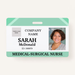 Medical Doctor Nursing Aged Care Security Photo ID Badge