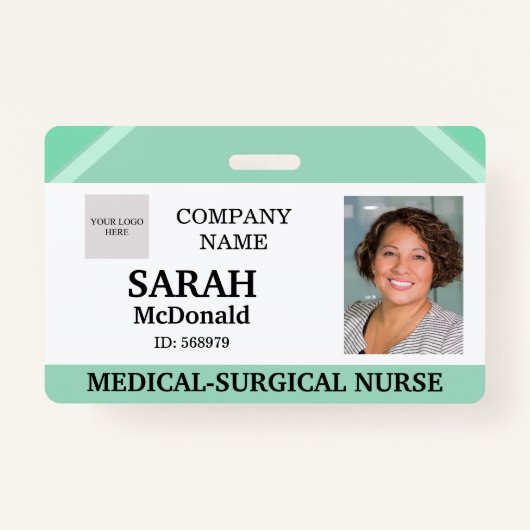 Medical Doctor Nursing Aged Care Security Photo ID Badge (Voorkant)
