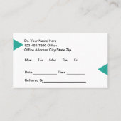 Medical Doctor Office Modern Appointment Cards Afsprakenkaartje (Voorkant)