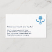 Medical Doctor | Spine Lumbar Logo Visitekaartje (Achterkant)