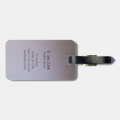 Medical Elegant Gold Caduceus White Wings Bagagelabel (Achterkant horizontaal)