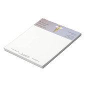 Medical Elegant Gold Caduceus White Wings Notitieblok (Linkerzijde)
