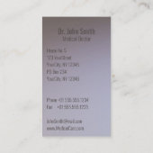 Medical Elegant Gold Caduceus White Wings Visitekaartje (Achterkant)