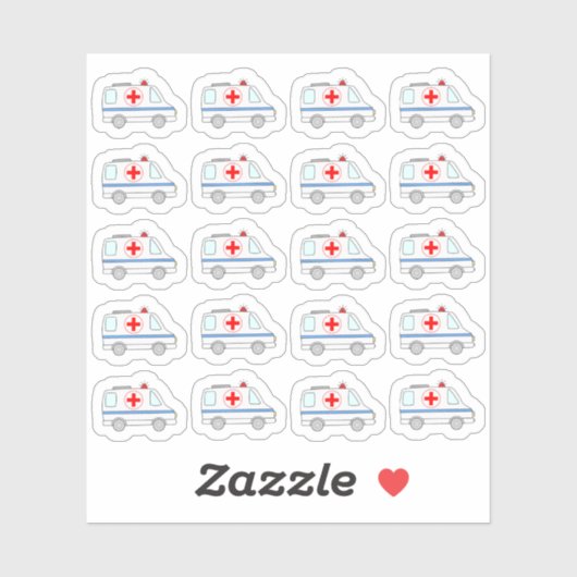 Medical Emergency Ambulance Paramedic Bujo Planner Sticker (Vel)