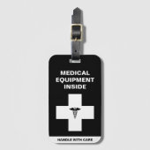 Medical Equipment Handle with care Bagagelabel (Voorkant (verticaal))