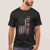 Medical Freedom I Will Not Comply No Mandates T-shirt (Voorkant)