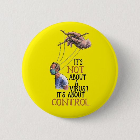 Medical Freedom No Vaccine Mandates Ronde Button 5,7 Cm (Voorkant)