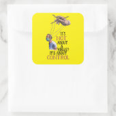 Medical Freedom No Vaccine Mandates Vierkante Sticker (Tas)