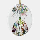 Medical Gifts Heart en Lungs Motif Keramisch Ornament (Rechts)