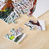 Medical Gifts Heart en Lungs Motif Legpuzzel (Zijkant)