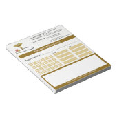 Medical Gold Caduceus & Stethoscope Appointment Notitieblok (Schuin)