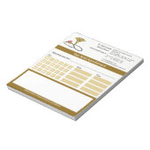 Medical Gold Caduceus & Stethoscope Appointment Notitieblok (Linkerzijde)
