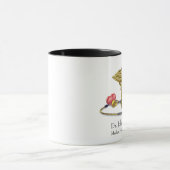 Medical Gold Caduceus & Stethoscope with Heart Mok (Midden)