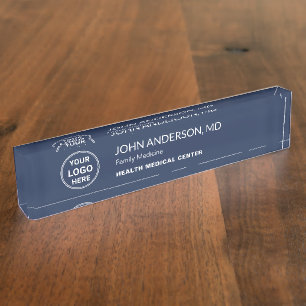 Medical Healthcare Clinic Doctor Custom Logo Navy Naambordje