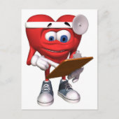 Medical Heart Doctor Cute Briefkaart (Voorkant)