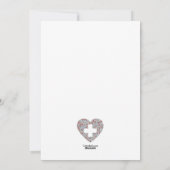 Medical Heart Nurse Appreciation Kaart (Achterkant)