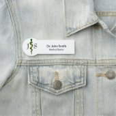 Medical Herbal Green Gold Rod van Asclepius Naamplaatje (In situ)