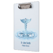 Medical Hermes Rod Blue Caduceus Water Ripples Klembord (Links)