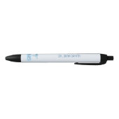 Medical Hermes Rod Caduceus Water rimpelt blauw Zwarte Inkt Pen (Bodem)