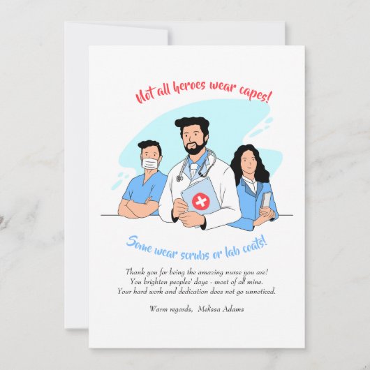 Medical Heroes Hartelijk dank (Voorkant)