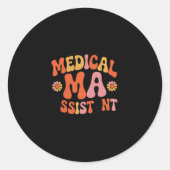 Medical Istant Ma Cma Nursing Doctor Istant Studen Ronde Sticker (Voorkant)