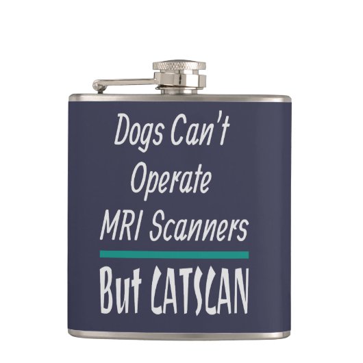 Medical Joke Dogs en Cats Dad Joke Funny Heupfles (Voorkant)