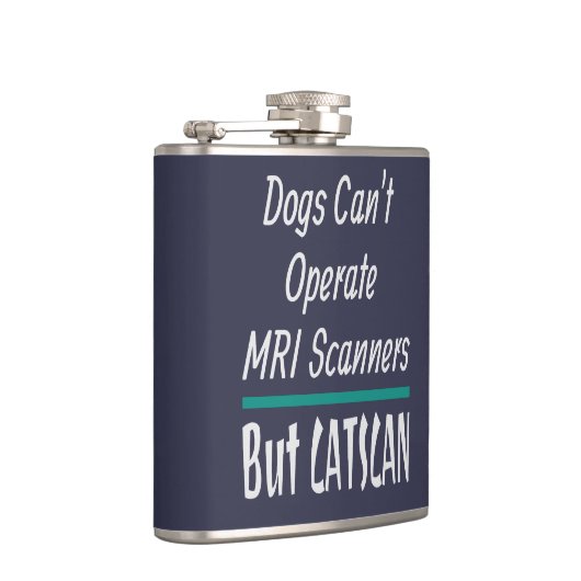 Medical Joke Dogs en Cats Dad Joke Funny Heupfles (Rechts)