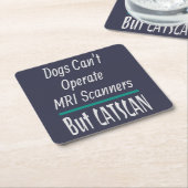 Medical Joke Dogs en Cats Dad Joke Funny Kartonnen Onderzetters (Schuin)