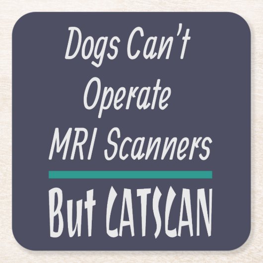 Medical Joke Dogs en Cats Dad Joke Funny Kartonnen Onderzetters (Voorkant)