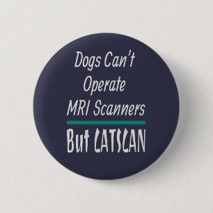 Medical Joke Dogs en Cats Dad Joke Funny Ronde Button 5,7 Cm
