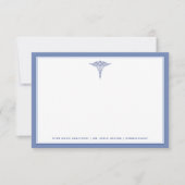 Medical Kantoor Blue Thema | Forfaitaire briefkaar Notitiekaartje (Voorkant)