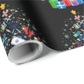 Medical kerstboom Zuster Doctor Funny Christma Cadeaupapier (Rol Hoek)