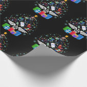 Medical kerstboom Zuster Doctor Funny Christma Cadeaupapier (Hoek)