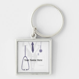 Medical Lab Coat Jacket Doctor Premium Sleutelhang Sleutelhanger