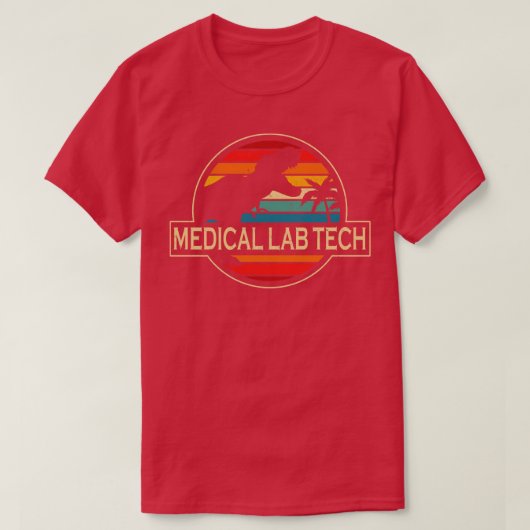 Medical Lab Tech Dinosaur T-shirt (Design voorkant)