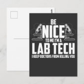 Medical Lab Tech Gift - Laboratoriumtechnicus Briefkaart (Voorkant / Achterkant)