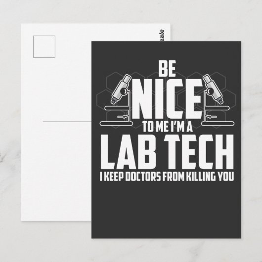 Medical Lab Tech Gift - Laboratoriumtechnicus Briefkaart (Voorkant / Achterkant)