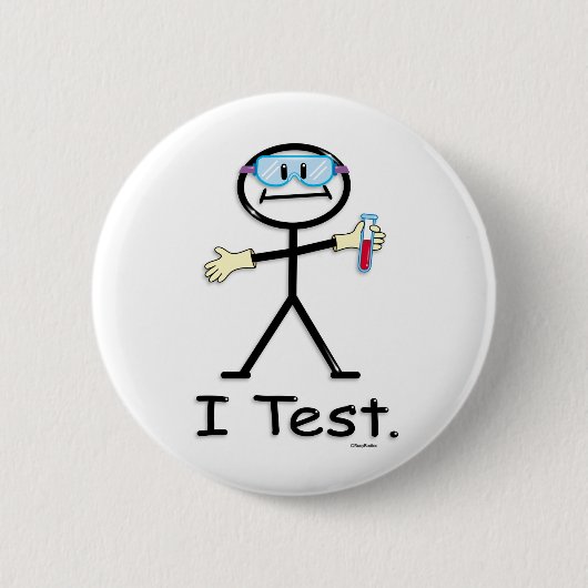 Medical Lab Tech Ronde Button 5,7 Cm (Voorkant)