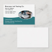 Medical Lab Testing Services Modern Visitekaartje (Voorkant / Achterkant)